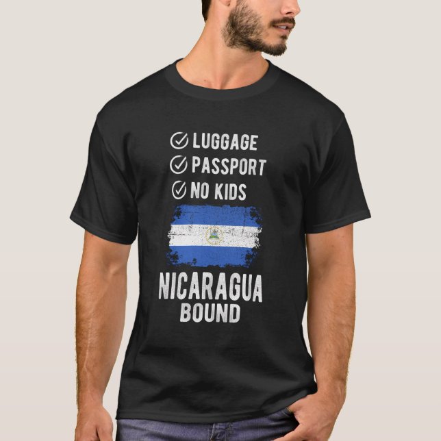 Nicaragua Souvenir Travel Vacation Nicaragua T-Shirt (Front)