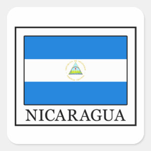 Nicaragua Square Sticker
