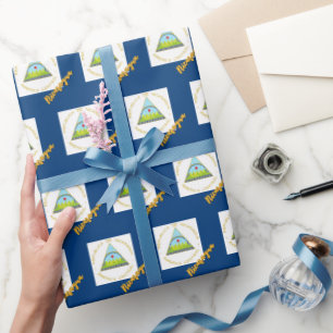 Nicaragua Wrapping Paper, Nicaraguan Flag Patriots Paper