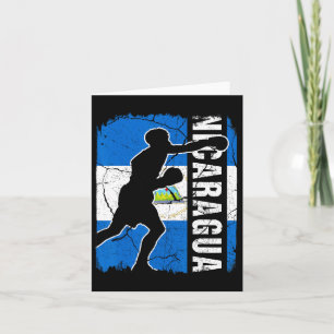 Nicaraguan Boxing Team Nicaragua Flag Boxing Glove Card