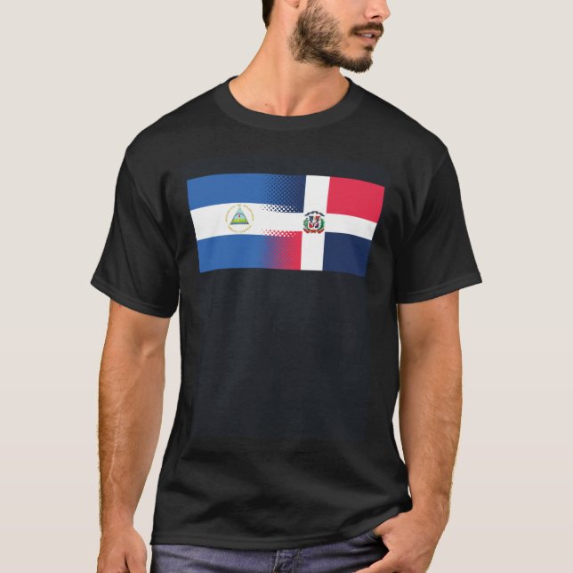 Nicaraguan Dominican Flag Nicaragua Dominican Repu T-Shirt (Front)
