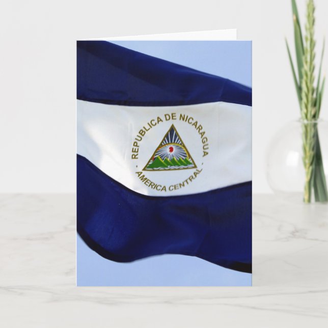 nicaraguan flag card (Front)