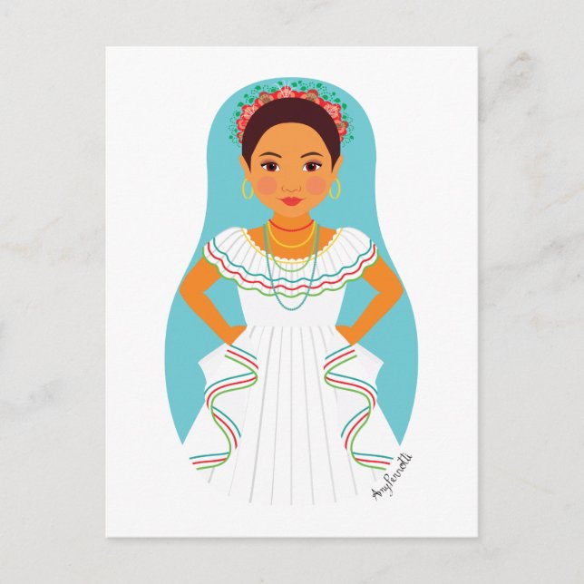 Nicaraguan Matryoshka Postcard (Front)