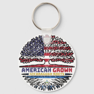 Nicaraguan Nicaragua US American USA United States Key Ring