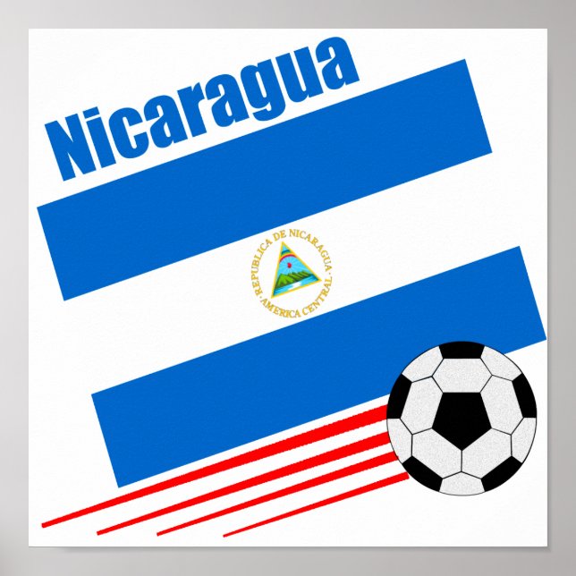 Nicaraguan Soccer Team Poster (Front)