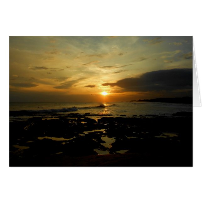 Nicaraguan Sunset Card (Front Horizontal)