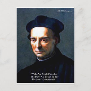 Niccolo Machiavelli "Power" Wisdom Quote Gifts Postcard