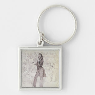 Niccolo Paganini , violinist Key Ring