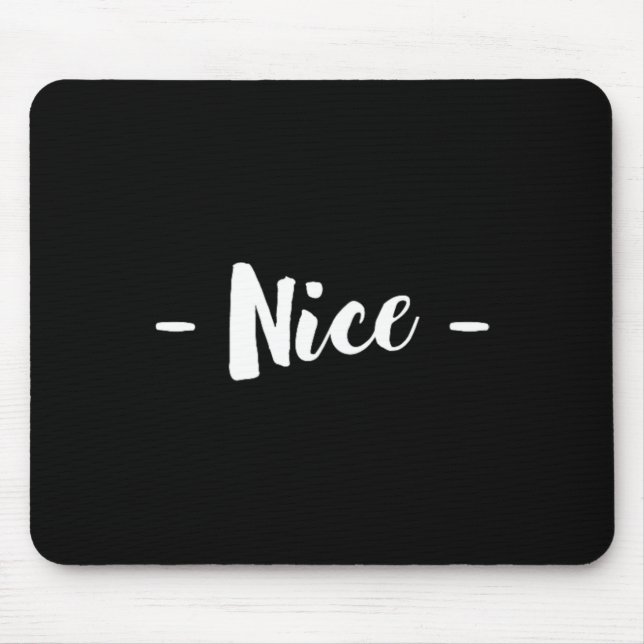 Nice A Christmas Design That Says Nice  Mouse Mat (Front)