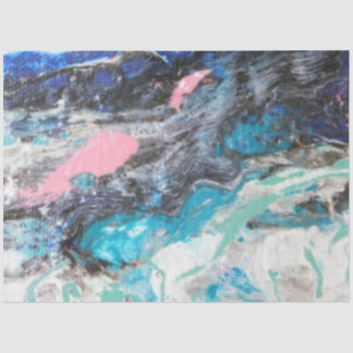 Nice abstract sea water salmonish gift wrap tissue paper