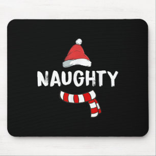 Nice And Naughty Shirt Matching Christmas Pajamas Mouse Mat