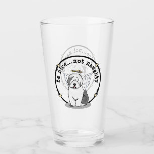 Nice Angel Old English Sheepdog (Grey 1) - Cute Glass