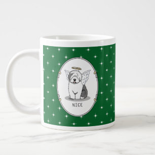 Nice Angel Old English Sheepdog (Grey 1) - Cute Large Coffee Mug