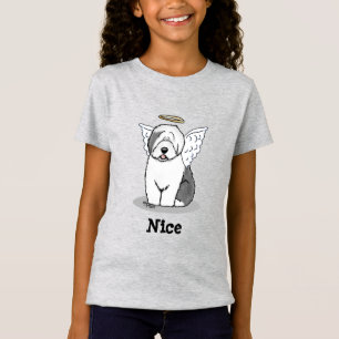 Nice Angel Old English Sheepdog (Grey 1) - Cute T-Shirt