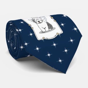Nice Angel Old English Sheepdog (Grey 1) - Cute Tie