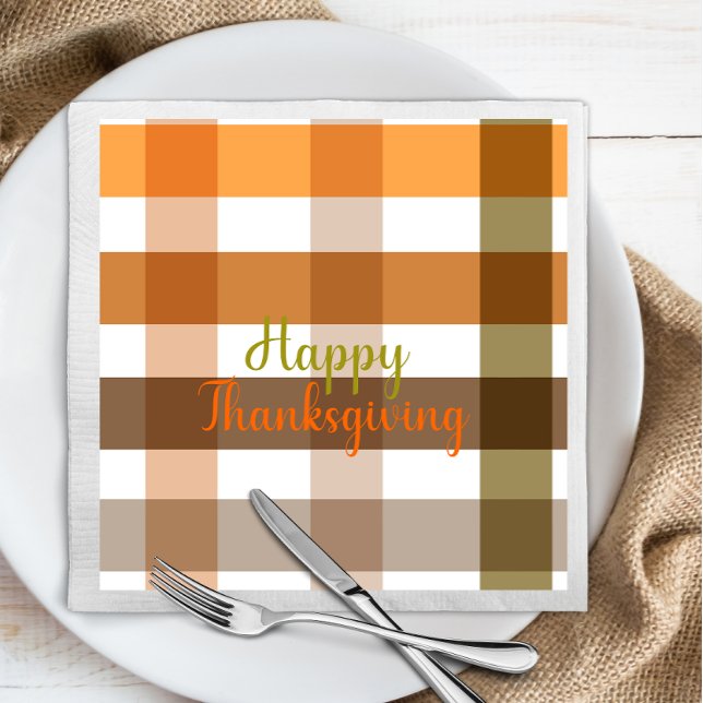 Nice Autumn seamless pattern Happy Thanksgiving Napkin (Creator Uploaded)