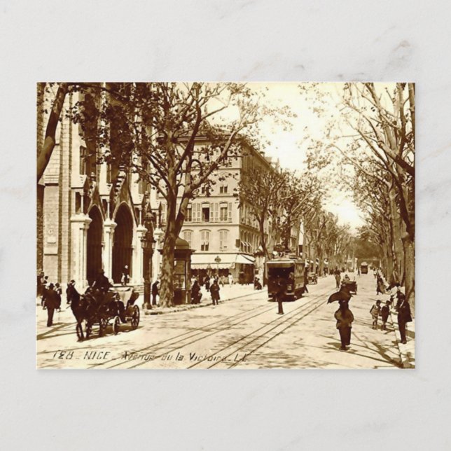 Nice, Avenue de la Victoire Postcard (Front)