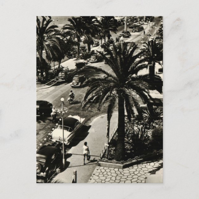 Nice beach replica postcard 1950 (Front)