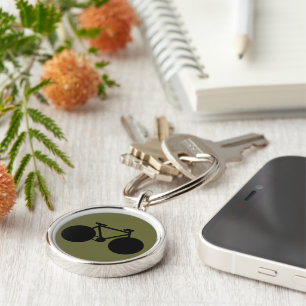 nice bicycle . biking . bike-themed key ring