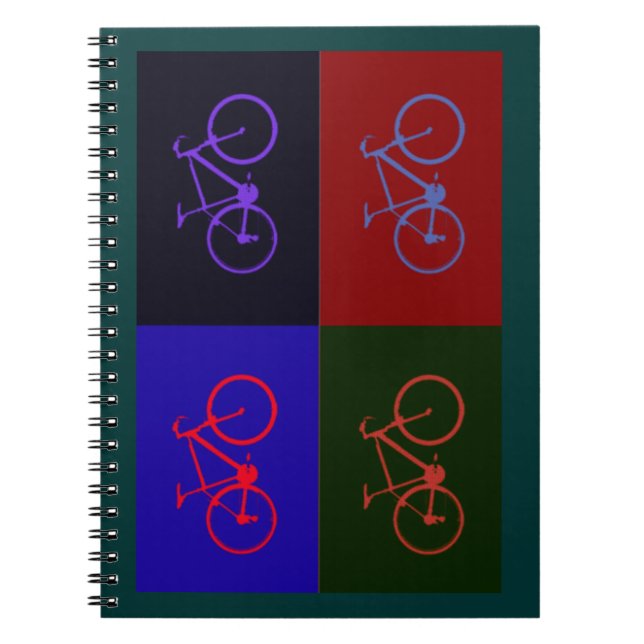 nice bicycle . biking . bike-themed notebook (Front)
