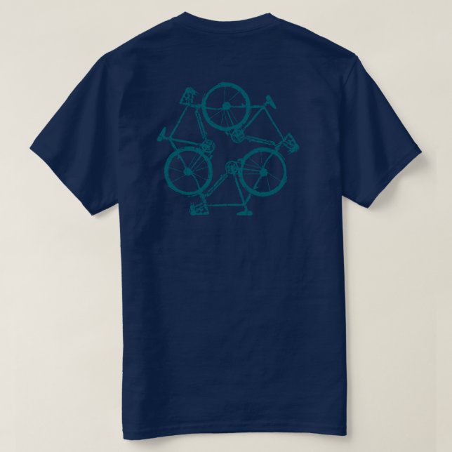nice bicycle . biking . bike-themed T-Shirt (Design Back)