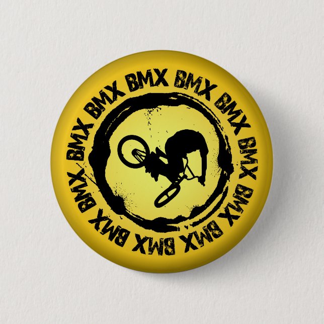 Nice BMX Seal 6 Cm Round Badge (Front)