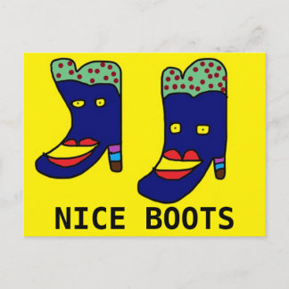 Nice boots postcard