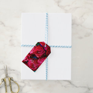 Nice Bunch Of Red Roses Gift Tags
