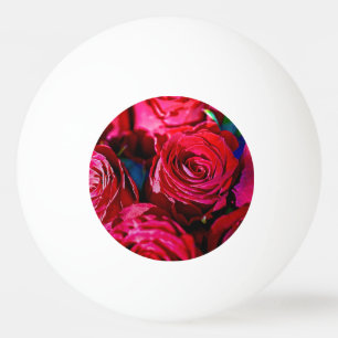 Nice Bunch Of Red Roses Ping Pong Ball