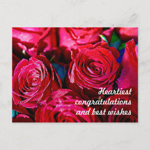 Nice Bunch Of Red Roses Postcard