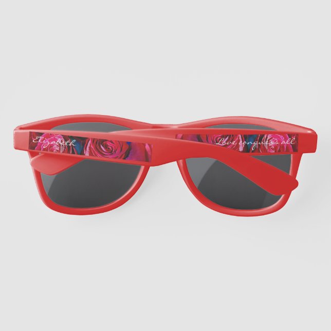Nice Bunch Of Red Roses Sunglasses (Back)