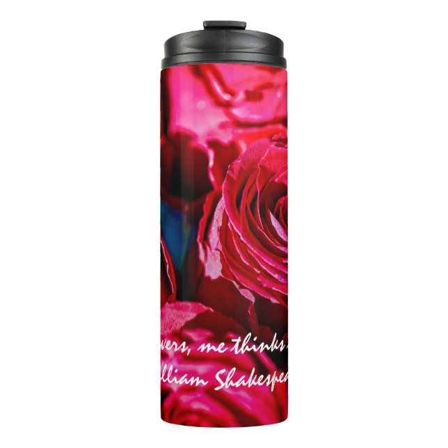 Nice Bunch Of Red Roses Thermal Tumbler (Front)