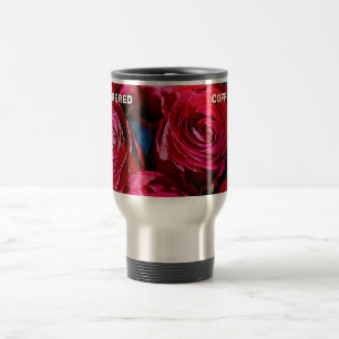 Nice Bunch Of Red Roses Travel Mug