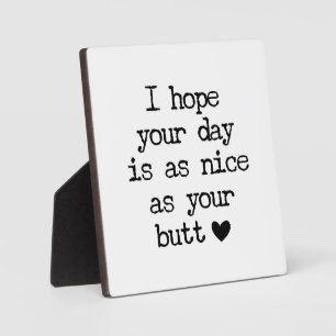 Nice Butt Farmhouse Funny Bathroom Sign Plaque