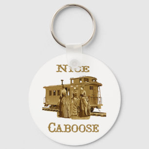 Nice Caboose Train Keychain