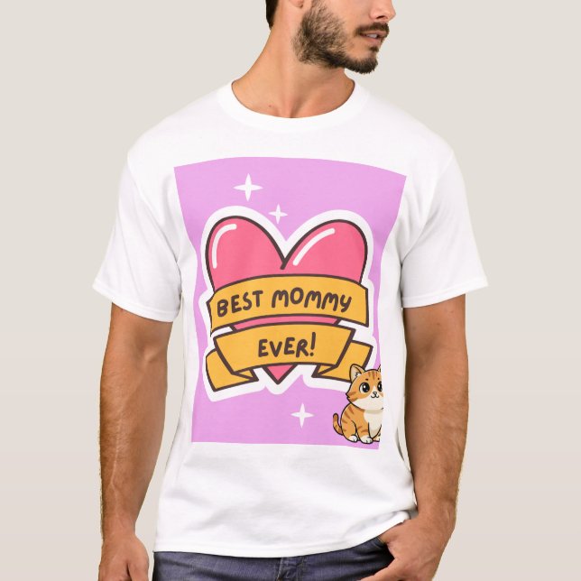 Nice cat design t-shirt (Front)