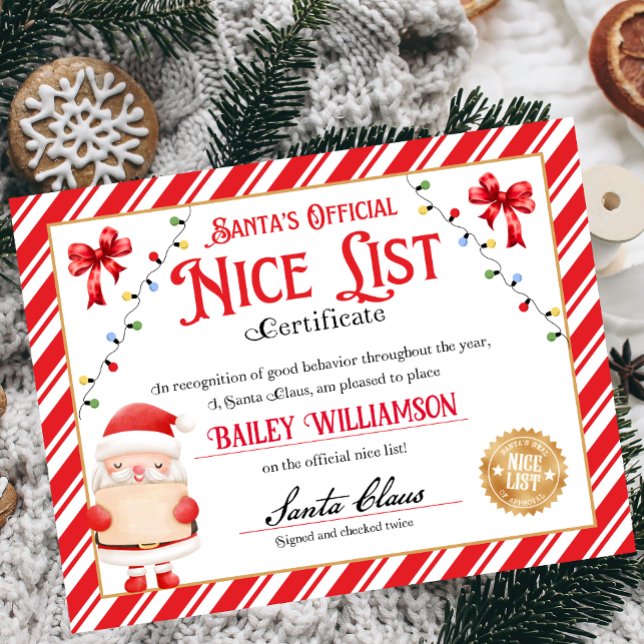 Nice Certificate Approved Santa Claus  Poster (Creator Uploaded)