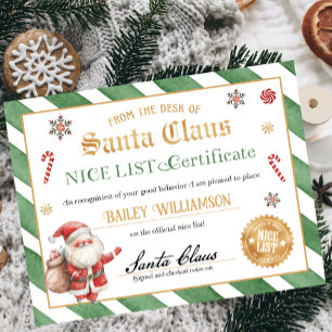 Nice Certificate Approved Santa Claus  Poster