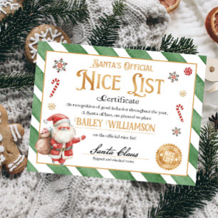 Nice Certificate Approved Santa Claus Poster