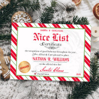 Nice Certificate from Santa Approved Checked Twice