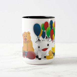 nice child motive Two-Tone coffee mug