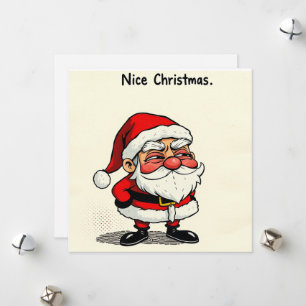 Nice Christmas Card – ‘Cheeky Santa’ wit