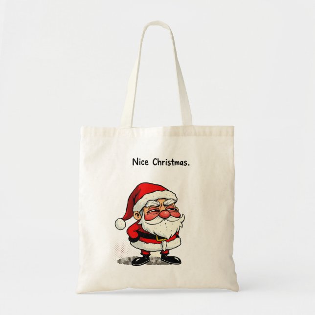 Nice Christmas Tote – ‘Santa’ (Front)