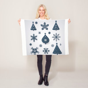 Nice Christmas tree Fleece Blanket