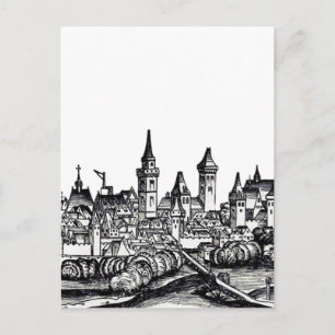 Nice city at France on the Mediterranean Sea Postcard