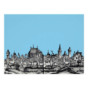 Nice city at France on the Mediterranean Sea Poster