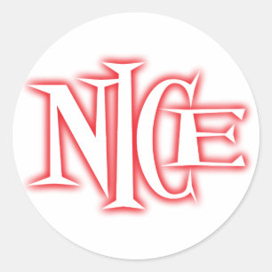 nice classic round sticker