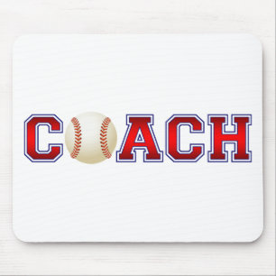Nice Coach Baseball Insignia Mouse Mat