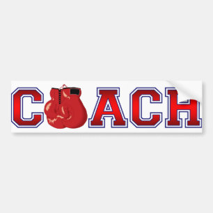 Nice Coach Boxing Insignia Bumper Sticker