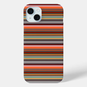 Nice colourful stripes iPhone 15 mini case